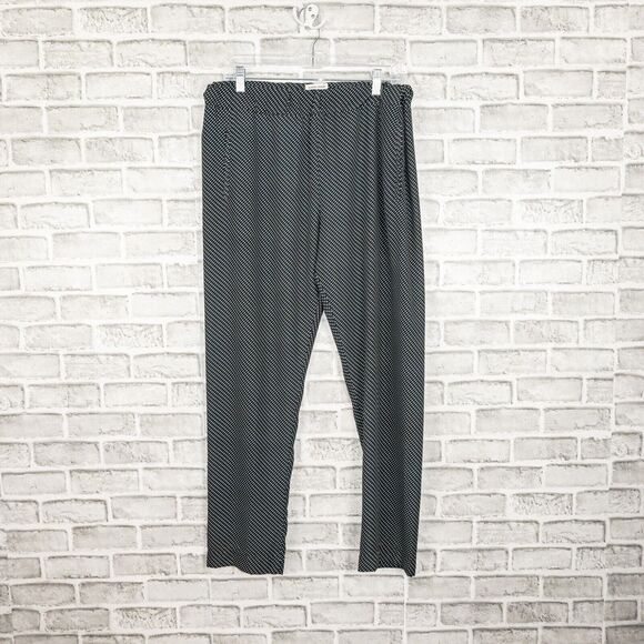 Tomas Maier Elastic waist Easy Pants in Black white square size 6 - Picture 5 of 10